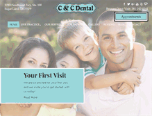 Tablet Screenshot of candcdental.com